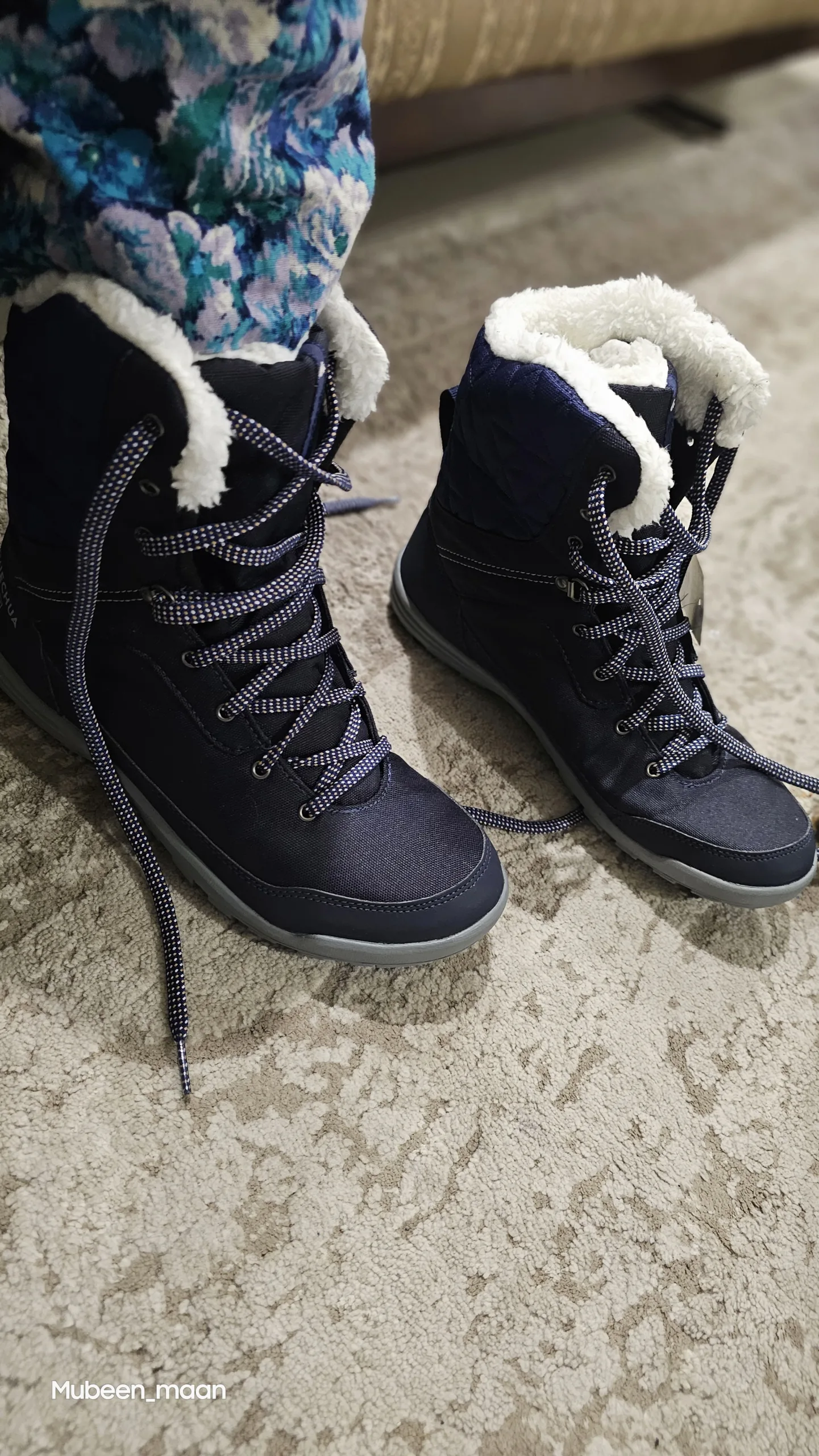 Decathlon Quechua Women's High Top Warm and Waterproof Hiking Shoes photo review