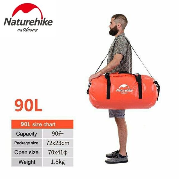 Naturehike Waterproof Travel and Bike Duffel Bag 90Ltr — Alpinist