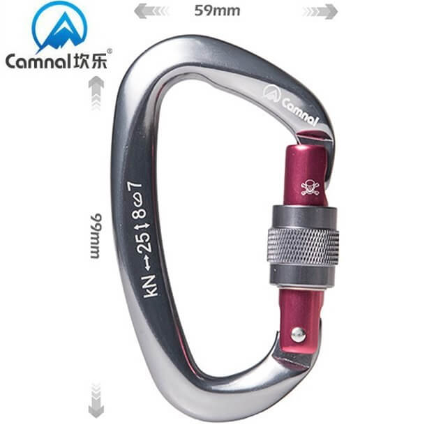 Camnal 25KN Professional Climbing D-Shape Carabiner — Alpinist