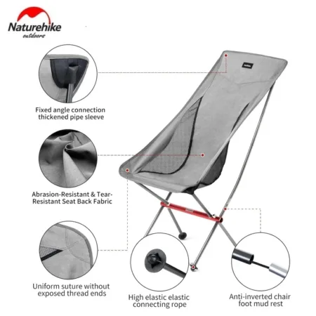 Naturehike Outdoor YL06 Lightweight Portable Folding Camping Chair