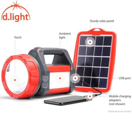 d.light T200 Portable Mobile Charging Solar Camping Lantern