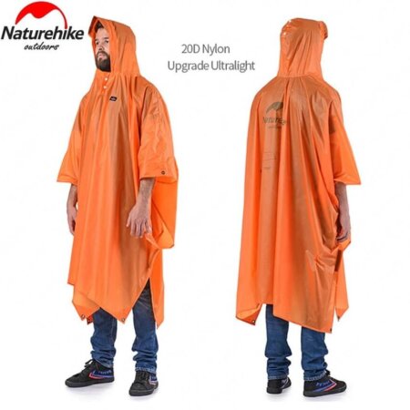 Naturehike Outdoor 3in1 Multifunction Poncho 20D Nylon Raincoat