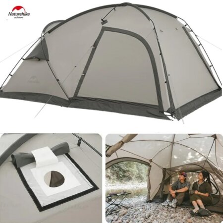 Naturehike Outdoor Mountain Peak Fire Hot Camping Tent One-Bedroom and One-Living Room