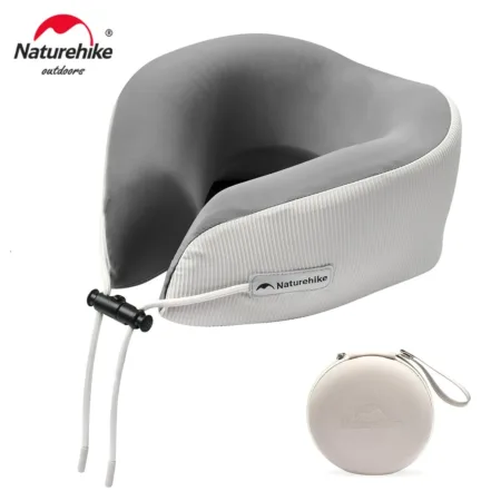 Naturehike Outdoor Memory Foam Neck Pillow With Compact Storage Bag and Cool-feeling Fabric