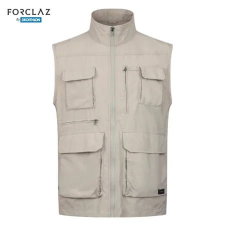Decathlon FORCLAZ TRAVEL100 Men's Multi-pocket Travel Trekking Hunting Gilet Vest