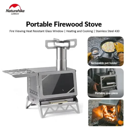 Naturehike Outdoor Desktop Portable Wooden fire Dual-Use Cooking and Heating Stove