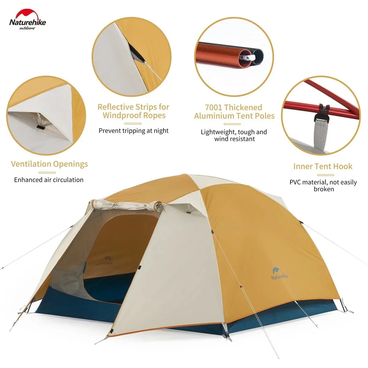 Naturehike Outdoor 2Persons Yunchuan Cloud-Creek Pro Ultralight Free standing Tent - Image 2